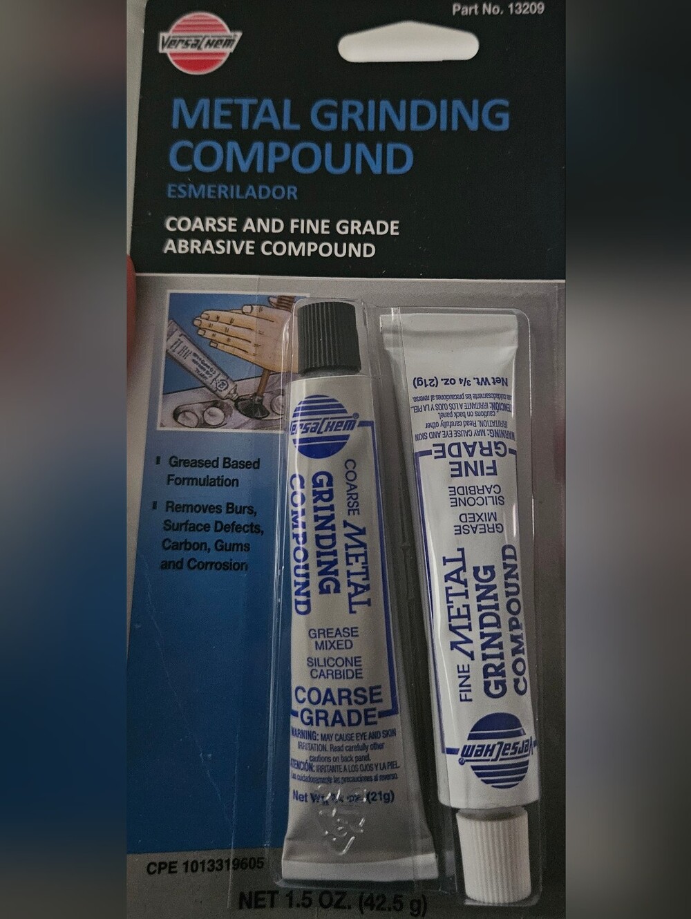 Metal Grinding Compound Coarse & Fine - Blue